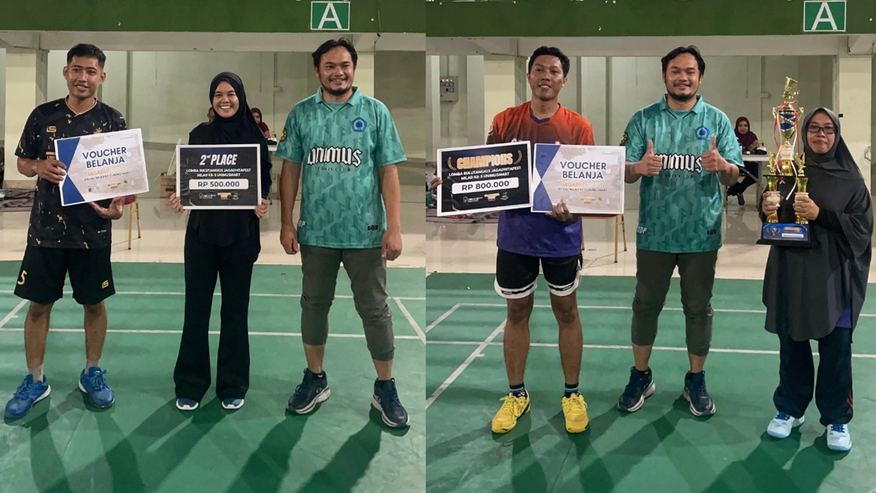 Image for Lapangan Menggelegar! Turnamen Badminton Memeriahkan HUT Ke 5 Unimus Mart